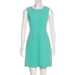DVF Carrie blue green dress